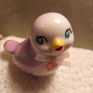 Charming Pink Bird Figurine